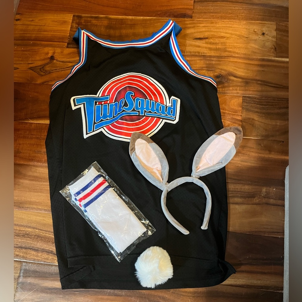 Tune squad space jam bugs bunny costume kit size large‎ (0915)
